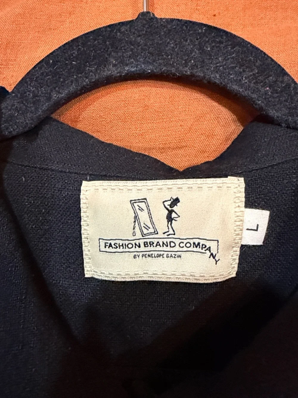 Linen Pammy Fringe Blouse in Black - Picture 5 of 7